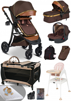 Ekonomi Paket 10 İn 1 Baby Home 985 Travel Sistem Bebek Arabası 560 Oyun Parkı Yatak Beşik 1450 Mama Sandalyesi