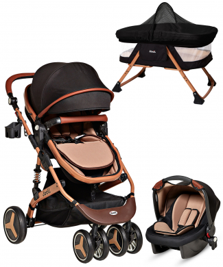 Joell Jb-860 Travel Sistem Bebek Arabası Puset Ve Anne Yanı Bebek Sepeti Sepet Beşik