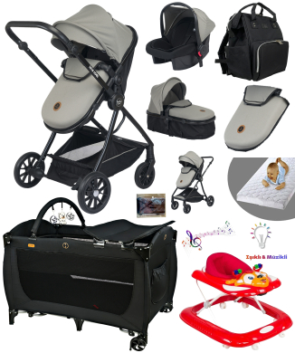 Baby Home 10 In 1 Yeni Doğan Full Set 1010 Travel Sistem Bebek Arabası 560 Oyun Parkı Beşik Geyik Yürüteç Bebek Yürüteci